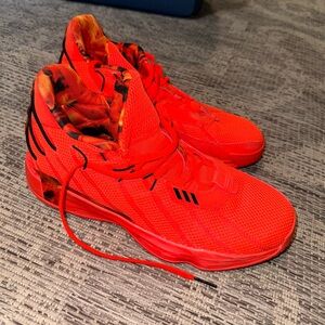 Size 13 adidas shoes bright orange